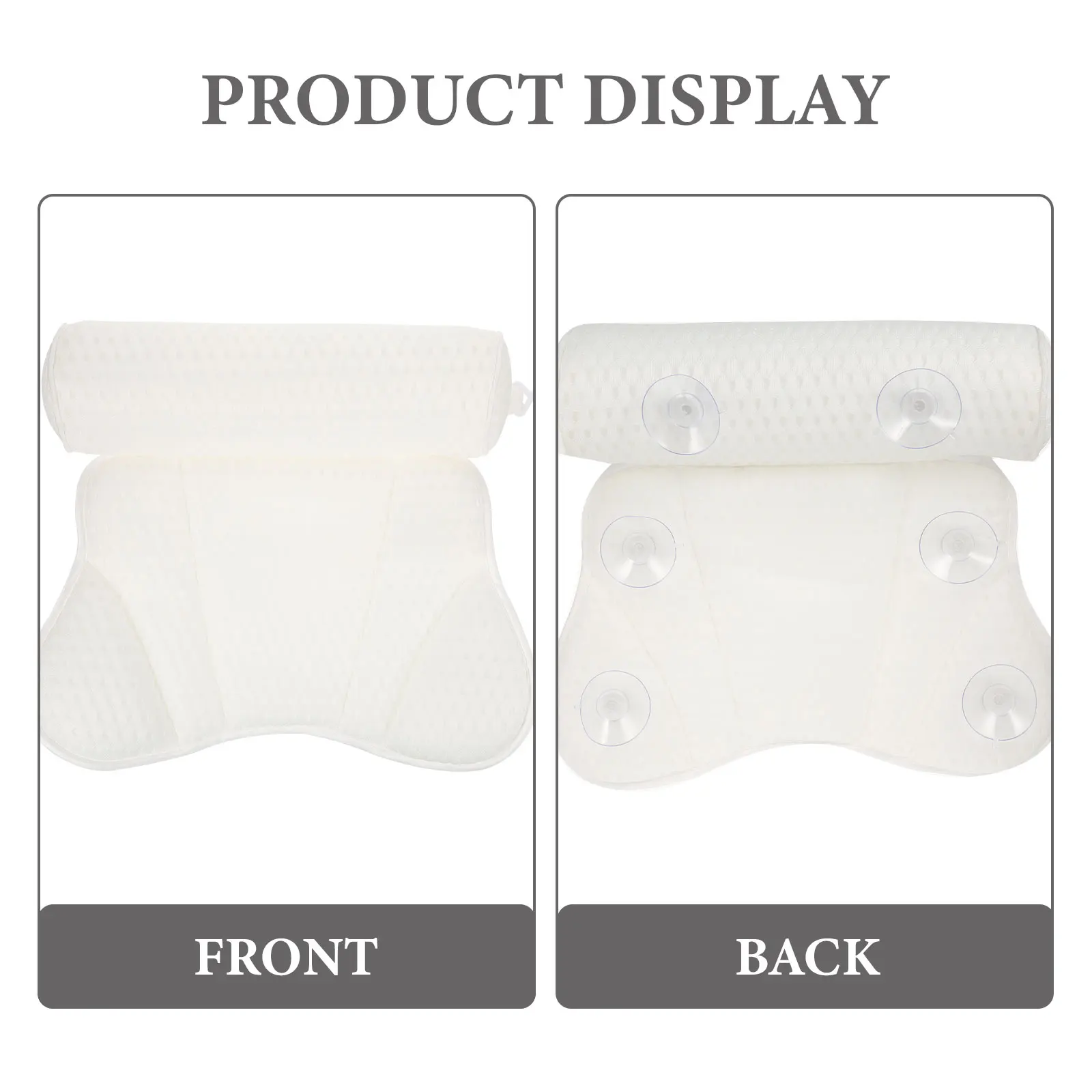 

Bathtub Pillow Bath Head Rest Comfortable Supple Suction Cup Support Spa Tub Relaxing Neck Cushion Bath Spa Mat