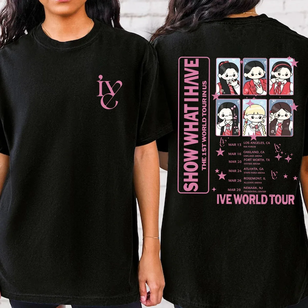 IVE World Tour T Shirt Show What I Have Kpop Fans Tops High Quality 100% Cotton T-shirt Women Men Loose Summer Short Sleeve Tee