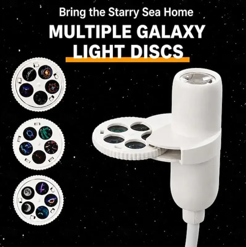 2-in-1 USB-Ambientelicht Sternenhimmel-Projektion Atmosphäre Mehrere Szenen Einstellbare Fokusdistanz Nachtbeleuchtungsfunktion – Detail 13