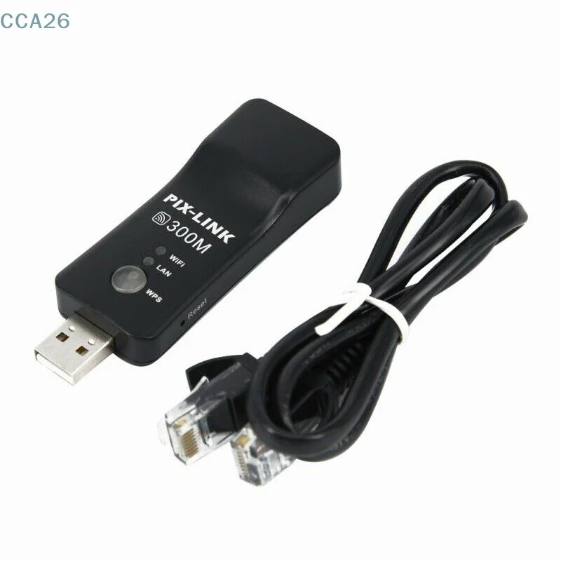 

Wireless LAN Adapter WiFi Dongle RJ-45 Ethernet Cable For Smart TV