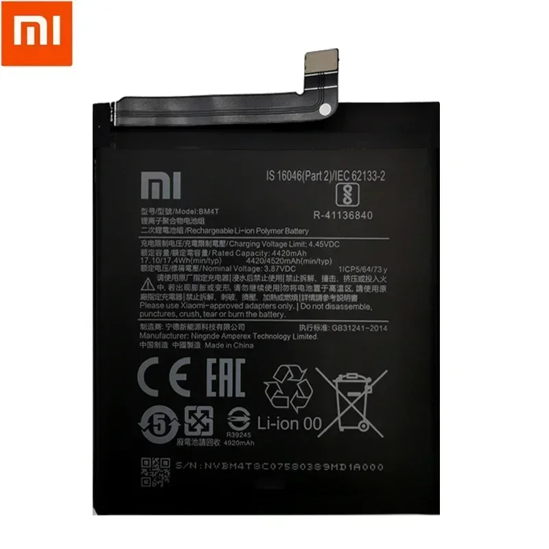 100% Original New High Quality BM4T Replacement Phone Battery For Xiao mi Redmi 10X Pro 5G 4520mAh Batteries Bateria