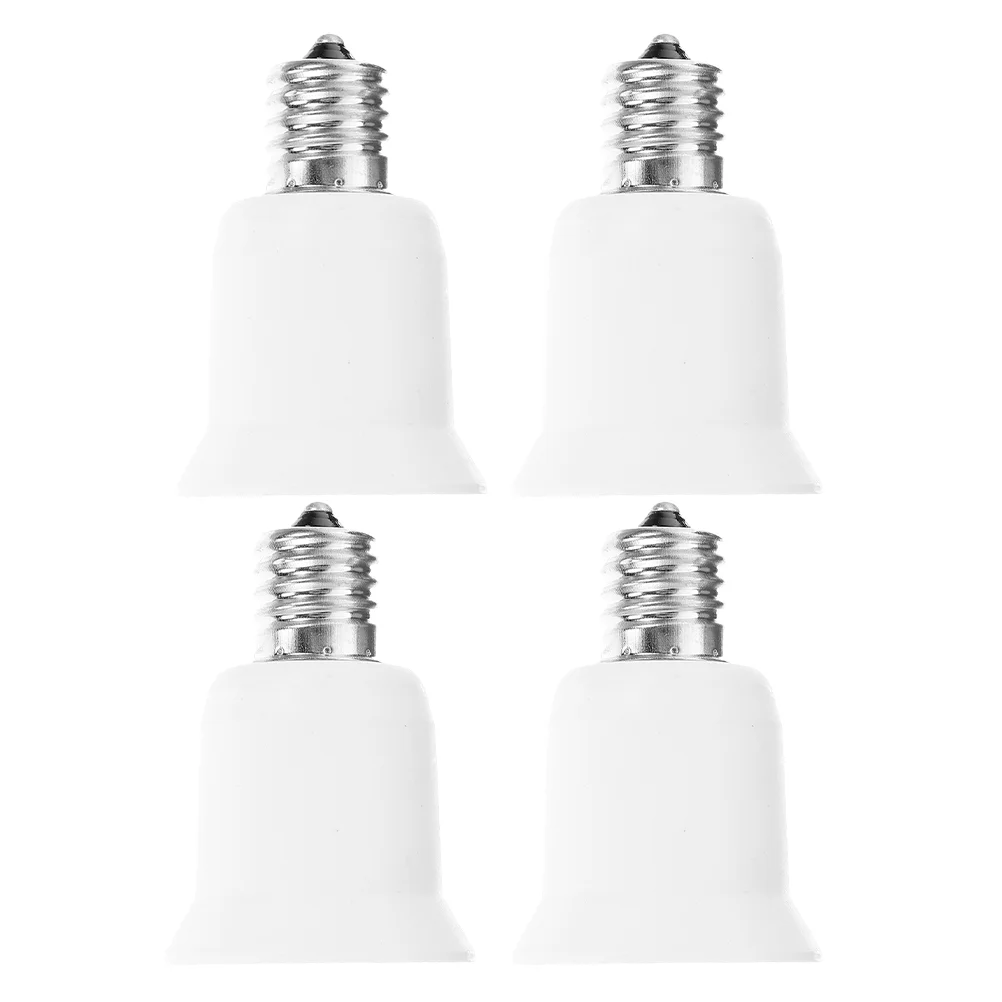 4 Pcs Lamp Adapter Light Bulb Bulbs Converter E17 to E26 E27 Replacement Socket E26/e27 Pbt