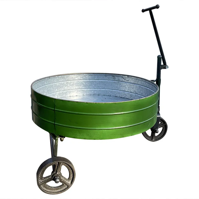 Afbeelding 6: IJzeren bloempottenrek, bloembakrek, tuinopslag, auto-bloemenrek, winkel, schattige decoratie