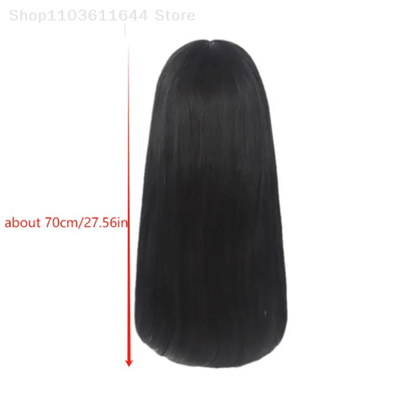 Long Natural Straight Lolita Wig With Bang Cosplay Party Halloween Christmas Harajuku Wig