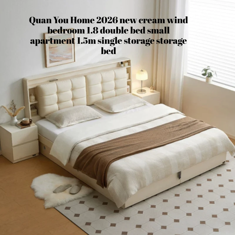 Modern Princess Bed Storage Cabinet Double Space Saving Bed Adults Simple Camas Matrimoniales Italian Furniture Luxury