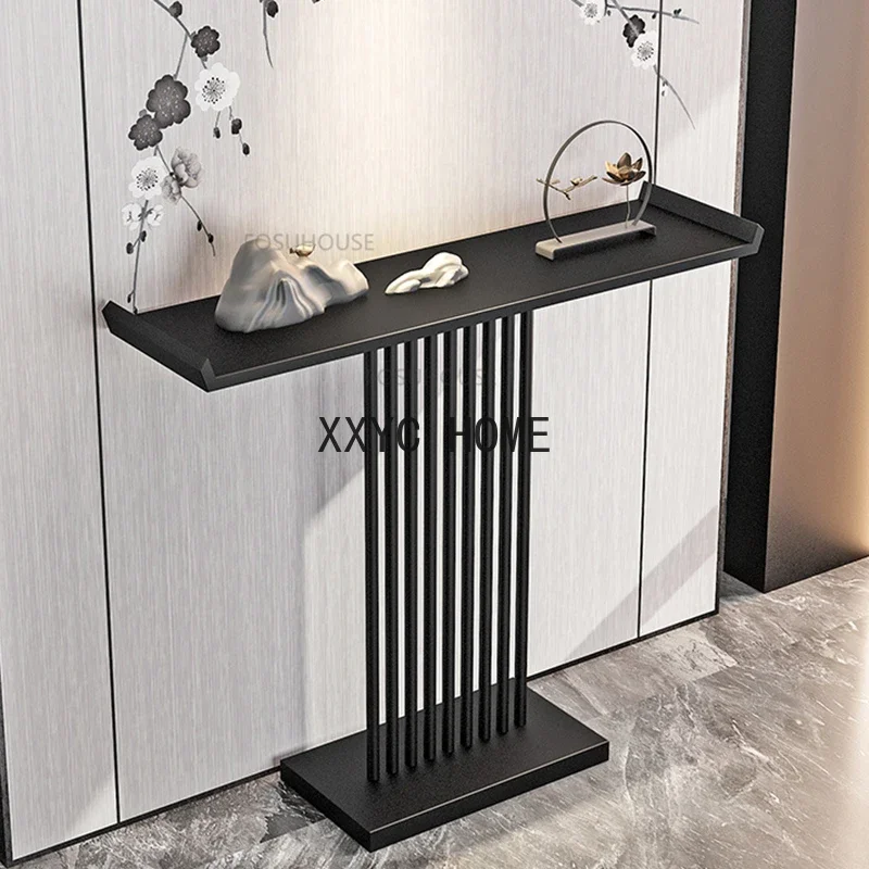 

Современные кованые столы для прихожей для домашней мебели, входной шкаф, простой светильник, роскошный декор, консольные столы для прихожей