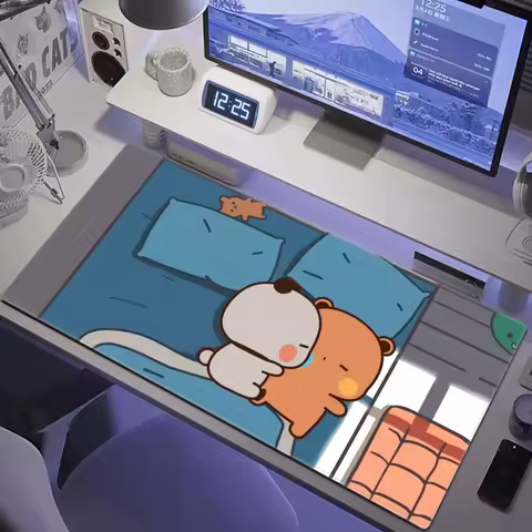 Bubu Dudu Mause Pad Desk Accessories Gamer Cabinet Games Computer Desks Mousepad Anime Mouse Carpet Keyboard Mat Gaming Mats Pc