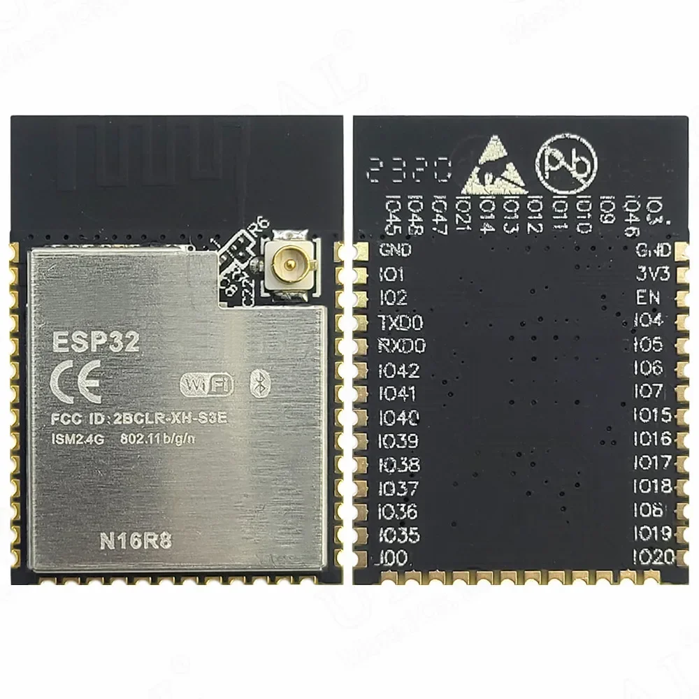 ESP32 S3 N16R8 2.4G Wifi BT Module with IPEX Dual-Core Low Power MCU Internet of Things 8MB PSRAM 16MB Flash ESP32-S3WROOM-1