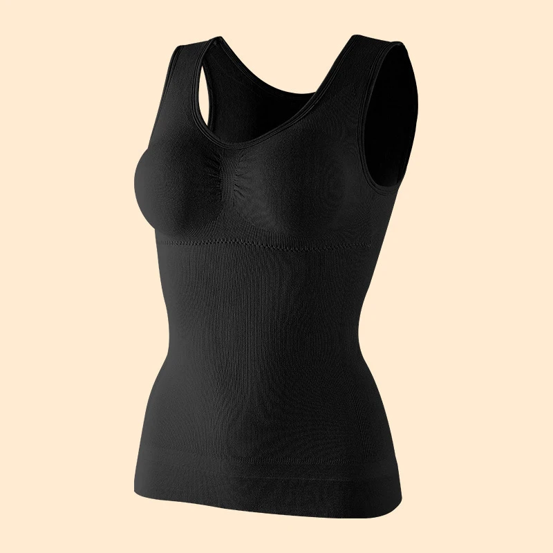 Bra Tank Top Women Body Shaper Removable Shaper Underwear Slimming Vest Corset Shapewear