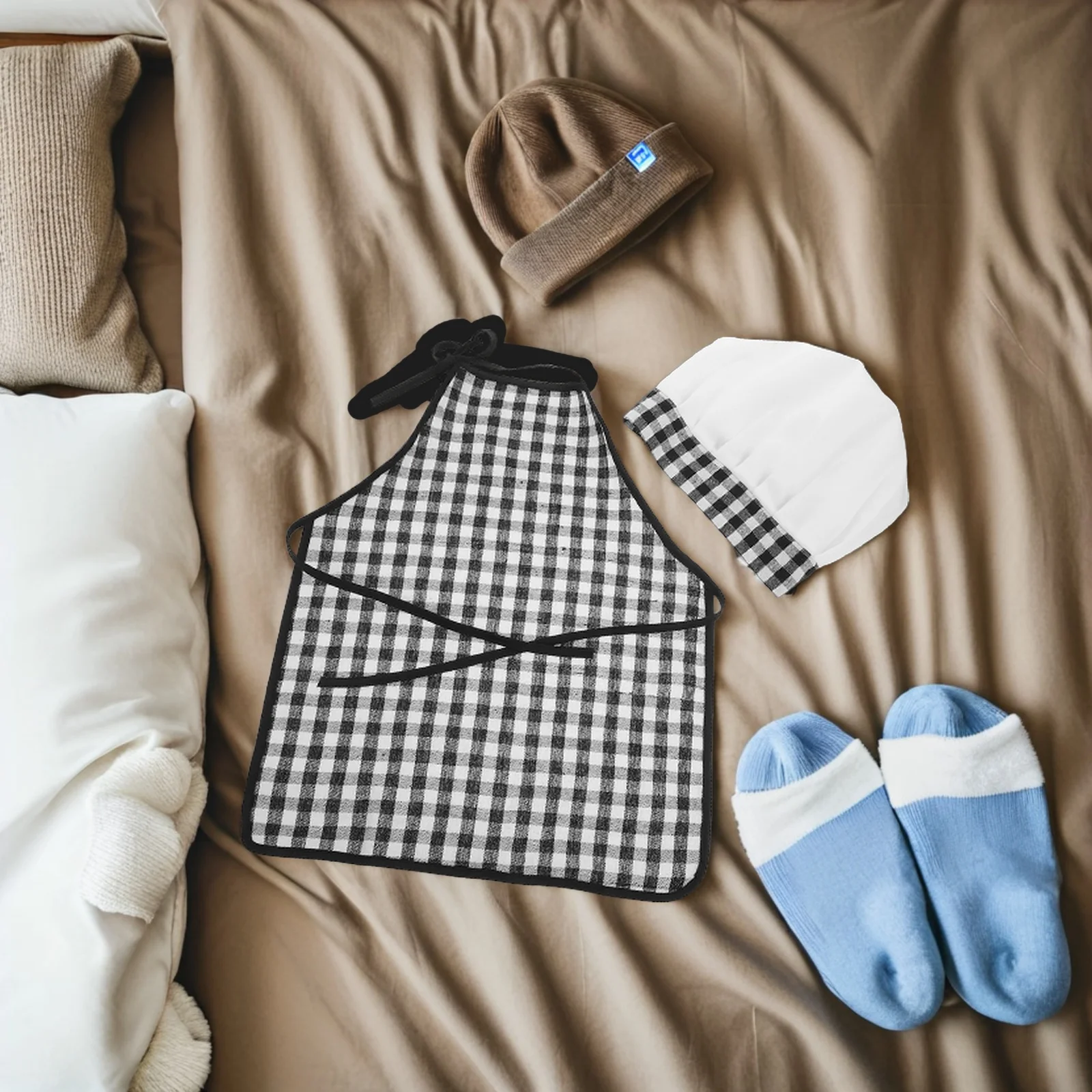 

Children's Photography Chef's Suit Baby Apron Photoshoot Boy Outfits Clothes for Newborn Acrylic