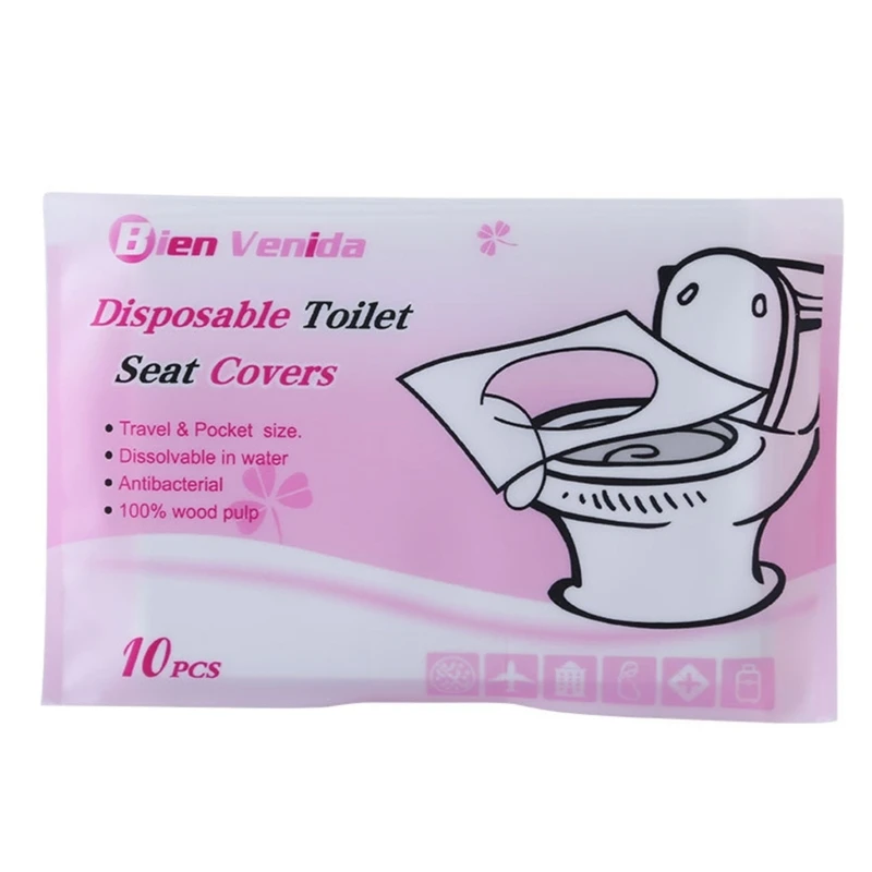 Portable Disposable Toilet Seat Cover for Women Men Safety Travel Camping Bathroom Accessiories