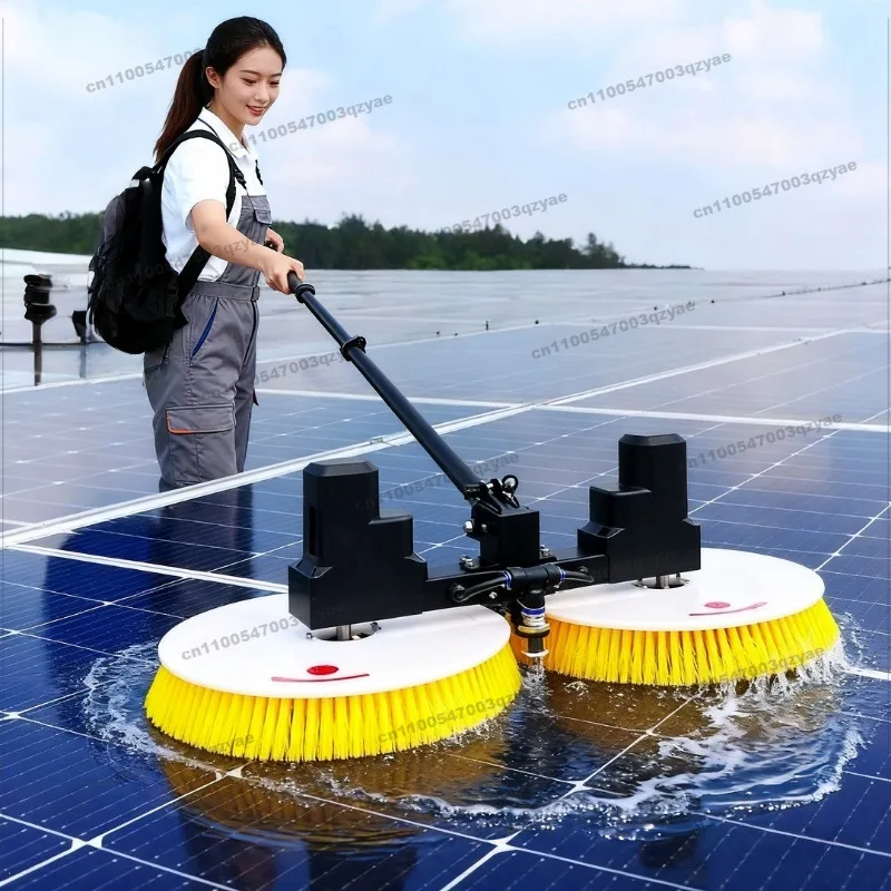 Photovoltaic Panel Electric Cleaning Tool Multi-function Solar Panel Double Head Multi-function Cleaning Brush