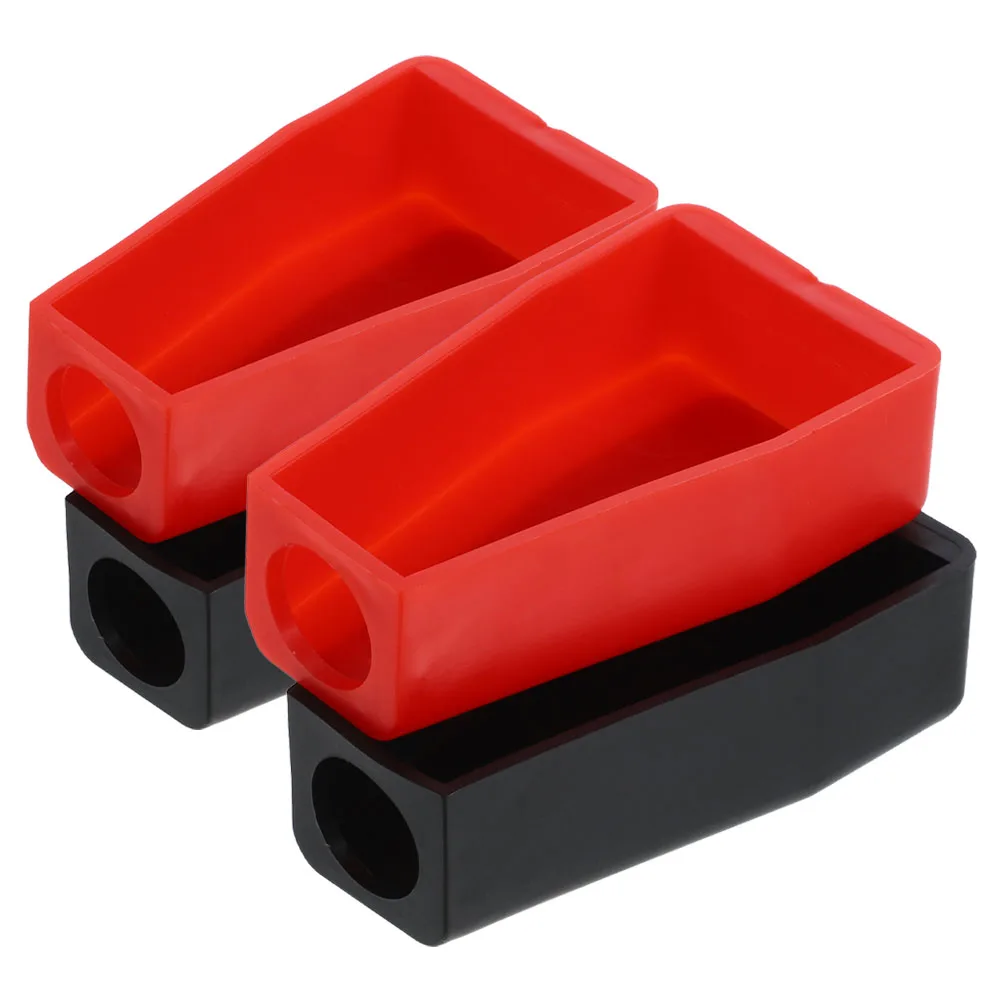 

4pcs Terminal Covers Red Black Durable Waterproof Insulation Protectors For Car Motorcycle Universal Replacement