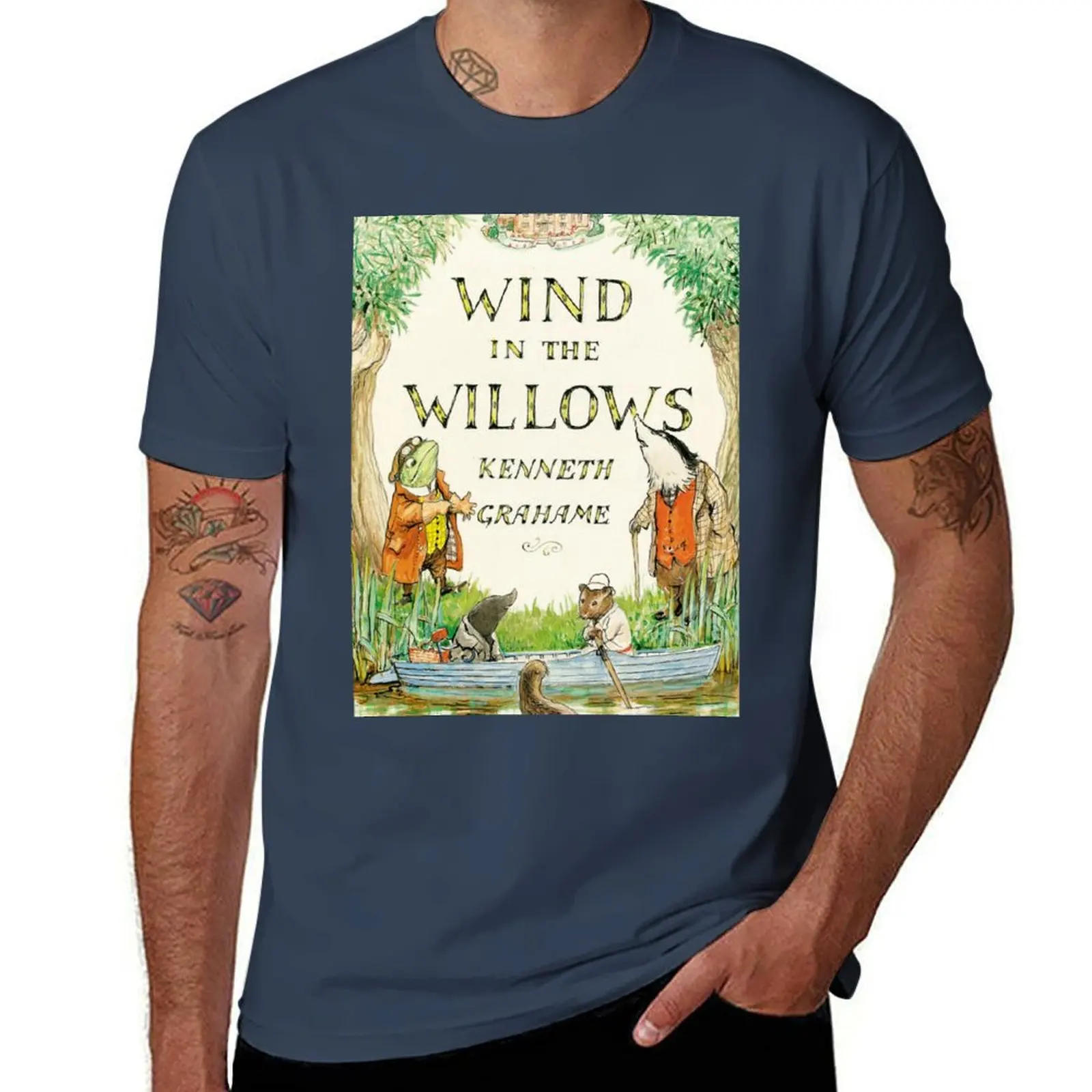 The Wind Cover Book Willows in T-Shirt Quick Dry Training Short Sleeve Tee