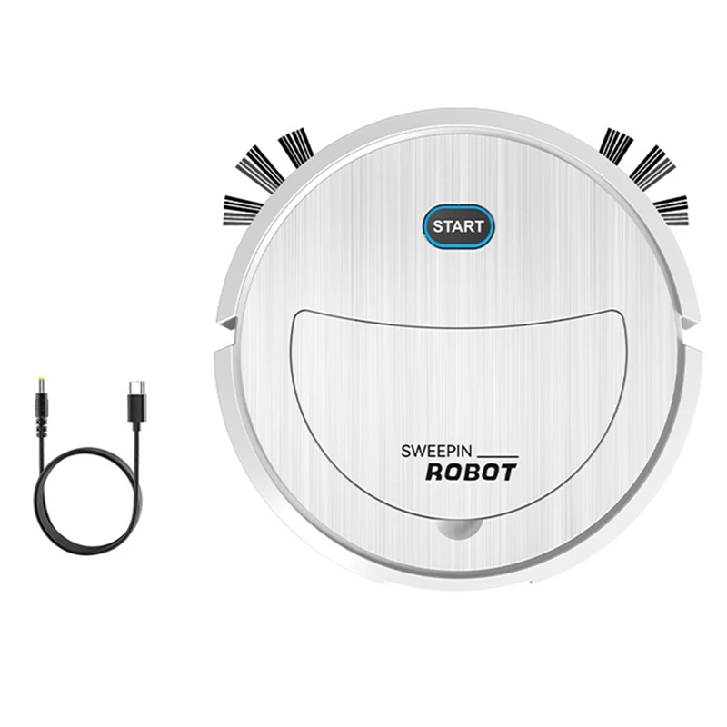 Odkurzacz robotyczny Elektryczny robot zamiatający 3 w 1 Ultra cienki, cichy odkurzacz robotyczny