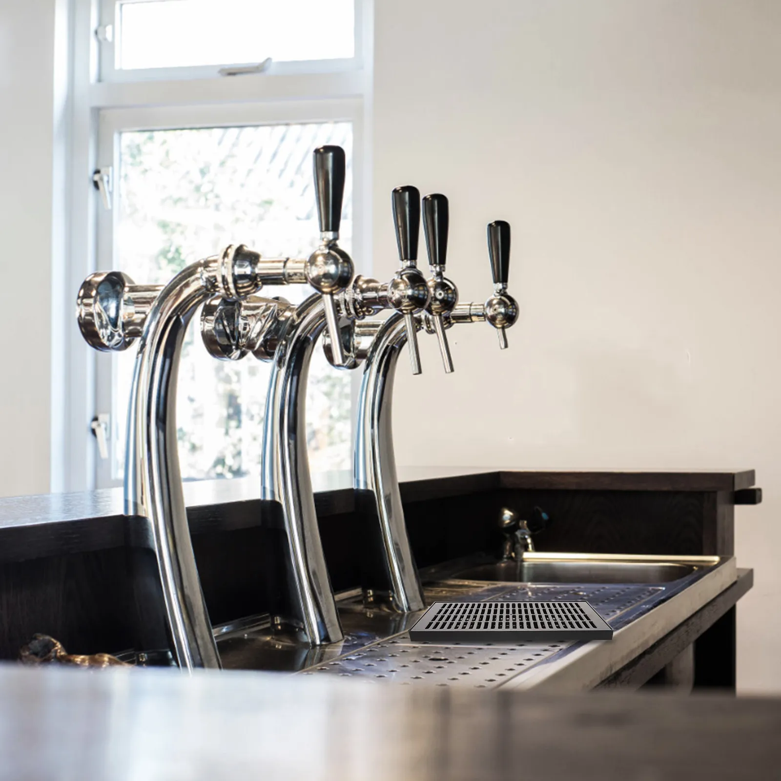 

Plastic Beer Drip Tray Removable Beverage Dispenser Accessory Anti Spill Drip Catcher for Beer Tap Bar