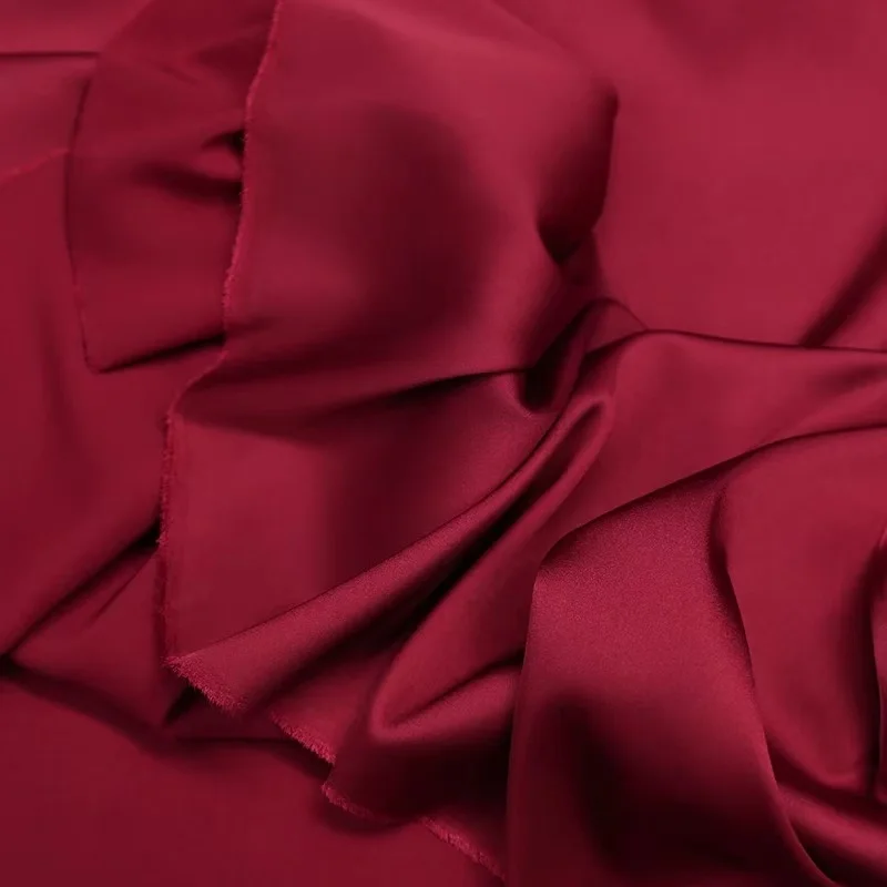 ผ้าซาตินเนื้อนุ่มแบบใหม่ ยืดหยุ่น ระบายอากาศได้ดี อ่อนโยนต่อผิว สีด้าน สำหรับชุดเดรส เสื้อเชิ้ต กางเกง ชุดนอน และชุดลำลอง