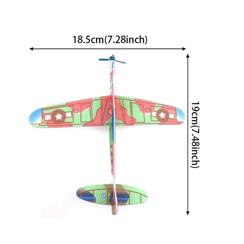 Mini espuma hecha a mano para lanzar avión volador, planeador, modelo montaje artesanal, juguete para niños