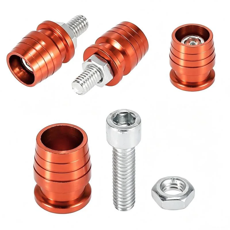 10pcs Universal Motorcycle License Plate Frame M6 Bolts Screws Fasteners Orange  Red Blue Purple Green Motorcycle Accessories