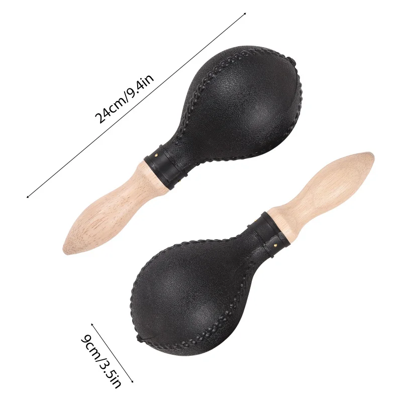 مطرقة ماركاس-رمال آلات موسيقية قرع ، قشرة بلاستيكية ، مقابض خشبية ، خشب إيقاعي ، حفلة موسيقية ، زوج واحد ، 25 رج