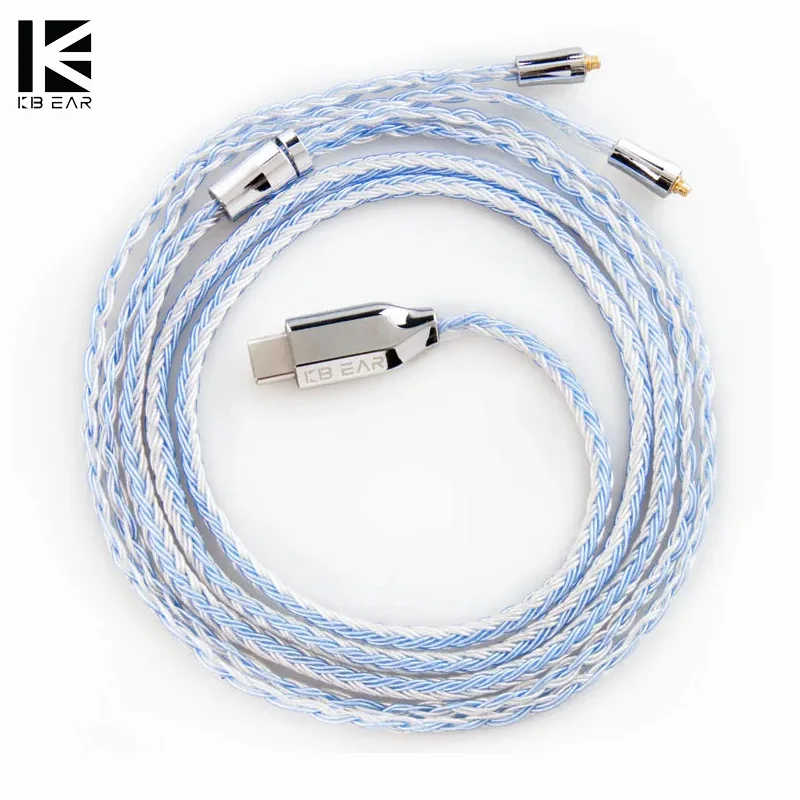 

KBEAR T3 Plus Decoding Upgrade Cable 16-Core High Purity OFC Plated with Silver MMCX/2PIN/TFZ Connector for KZ BLON-03 earphone