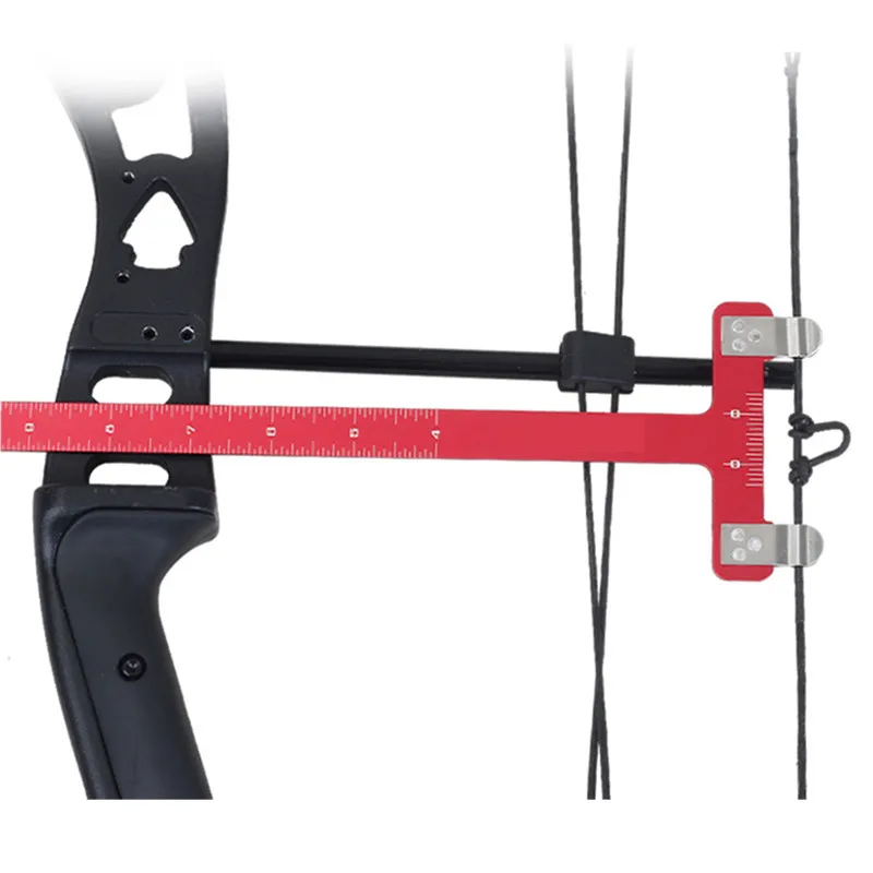 

Т-образная линейка для стрельбы из лука, квадратная линейка для лука из нержавеющей стали, инструмент для измерения позиционирования тетивы для изогнутого блочного лука