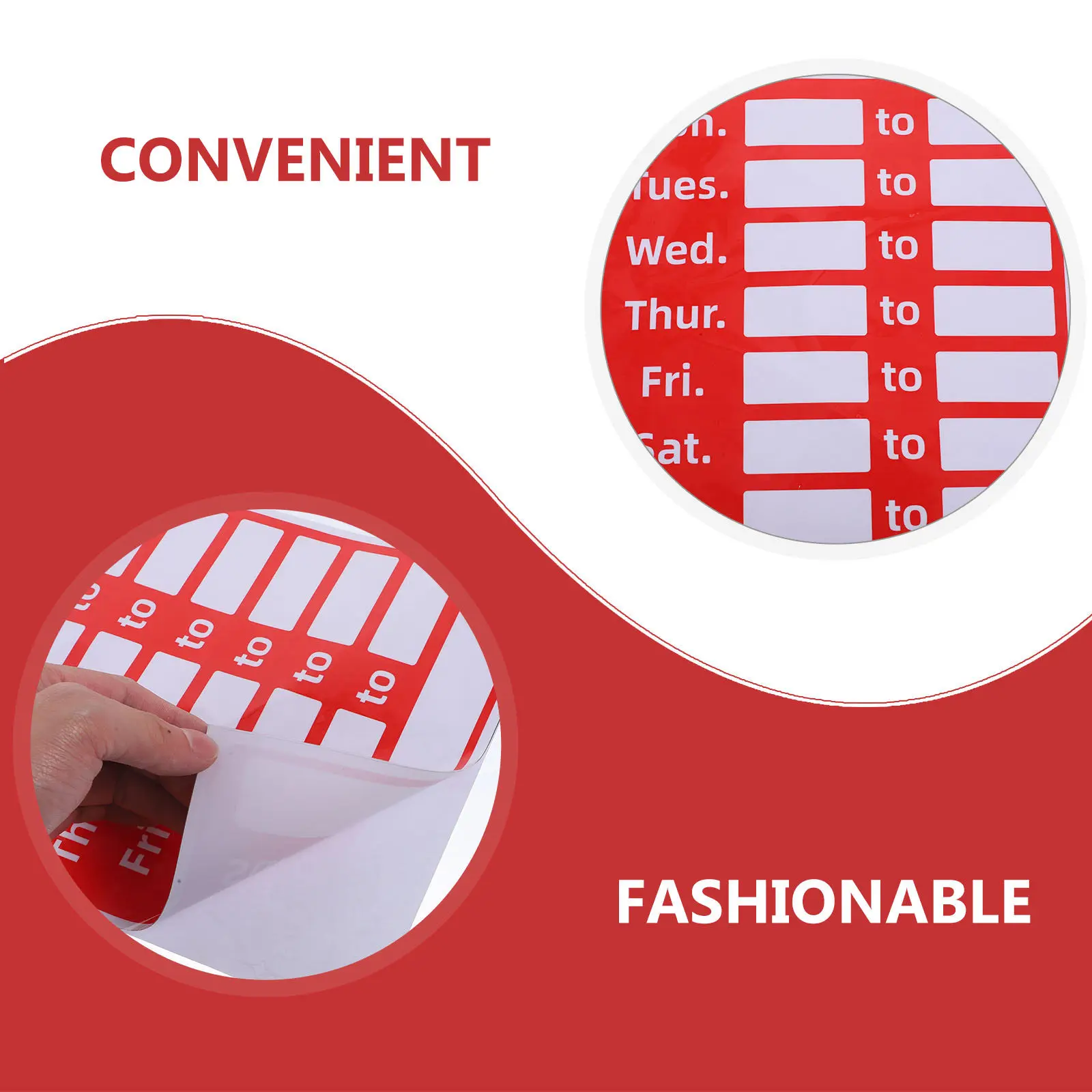 

Business Hours Sign Rewritable PVC Stickers Self-Adhesive Sunproof Fadeproof Opening Signs for Store Shop Office