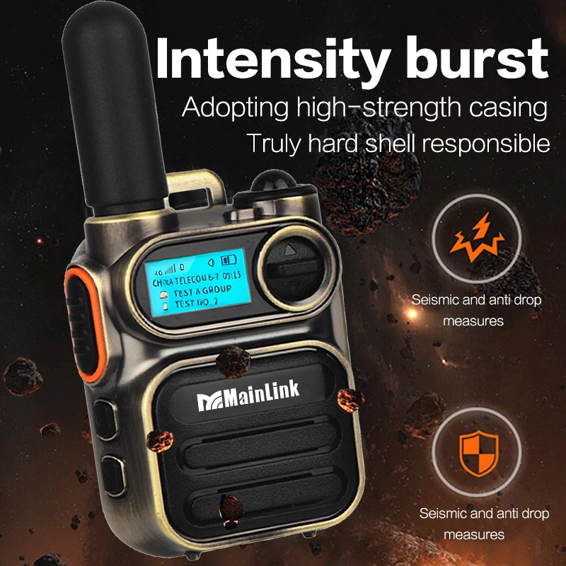 Mini 4G Walkie Talkie Globle POC PTT RealPTT 4G Walkie Talkie Full Bands 5000km Long Range 4G Two Way Radio