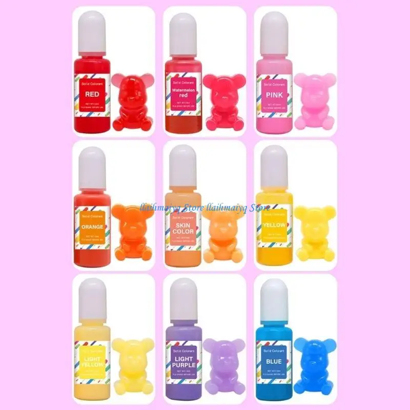 573B UV Epoxy Resin Mold Oily Liquid Dye Jewelry Making Tools Handmade Crafts
