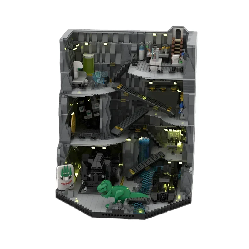 Modelo de película de héroe Moc, bloques de construcción, Caballero Oscuro, tecnología de cueva de murciélago, bloques modulares, regalos, juguetes de Navidad, conjuntos DIY de montaje