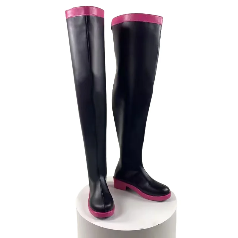 Anime Kasane Teto Mulheres Cosplay Sapatos Verde Rosa Cos Botas Custom Made