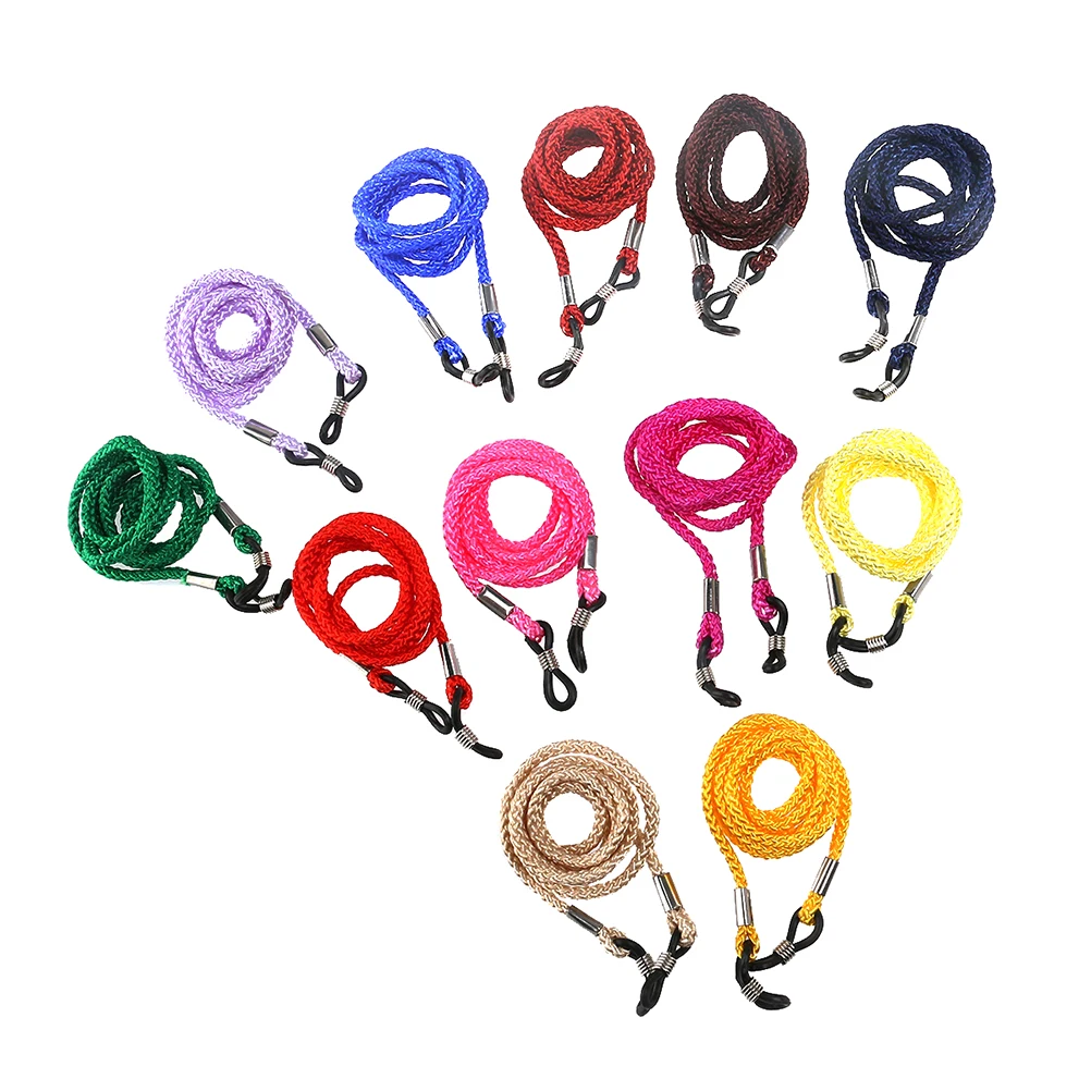 

24pcs Nylon Glasses Cord Colorful Thick Eyewear Rope Spectacles Anti-slip Nylon Chain Stylish Glasses Lanyard Rope (Random Color