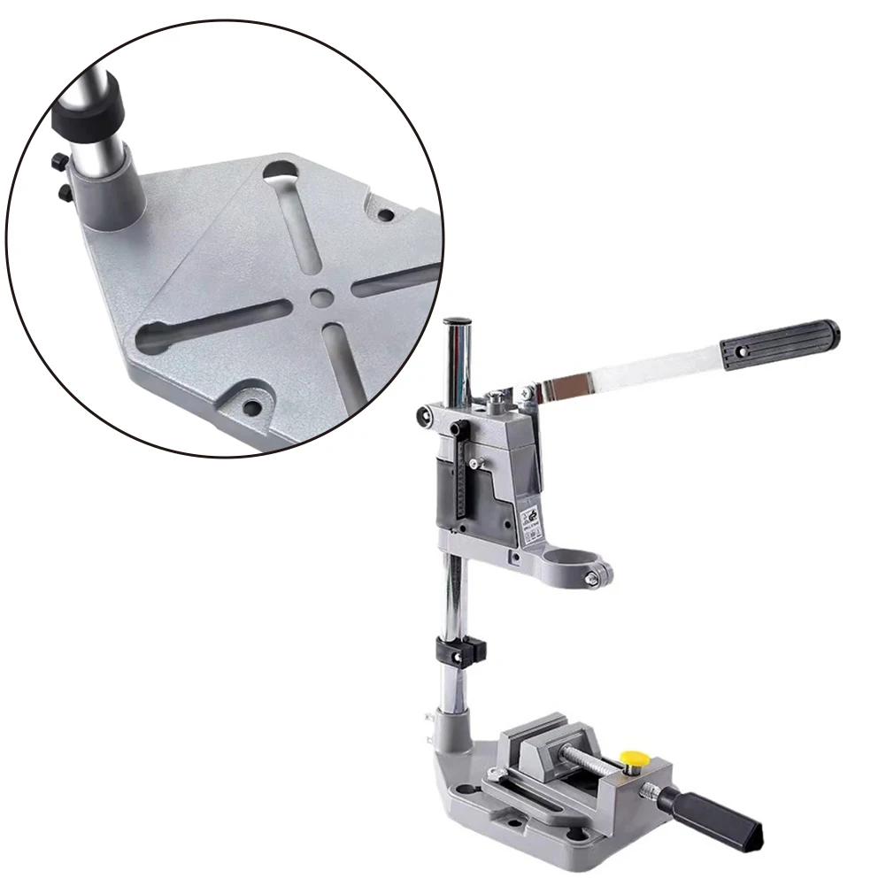 

Adjustable Drill Press Stand for Hand Drill High Precision Aluminum Base Mult Electric Drill Stand Woodworking Drilling Position