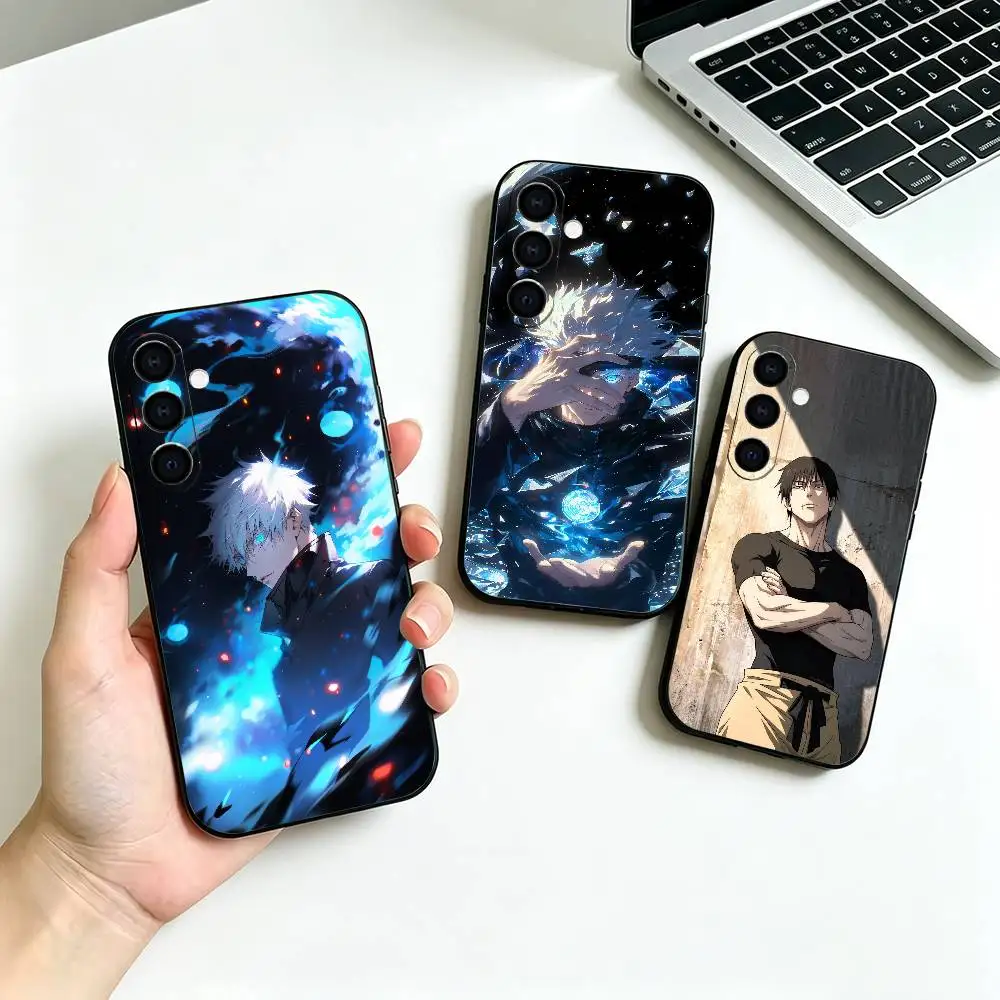 Anime Jujutsu Kaisen -n Soft Silicone phone Case for Samsung Galaxy A73//A72/A70/A53/A52/A51 - Black
