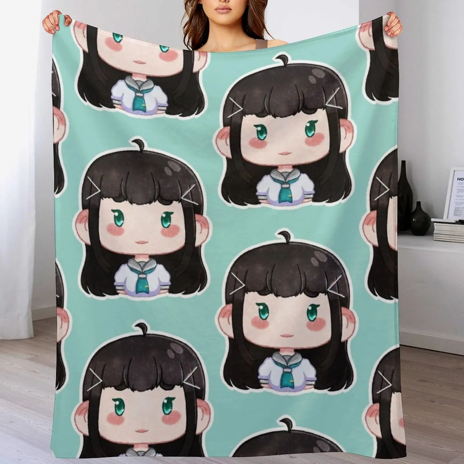 Love Live sunshine!! - Dia Kurosawa Throw Blanket Multi-Purpose Stuffeds funny gift Luxury Blankets