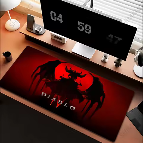 Diablo 4 HD Gamer Custom Mouse Pad Computer Gaming Accessories Keyboard Mousepad Office Laptop Non Slip Rubber Desk Mat Carpet