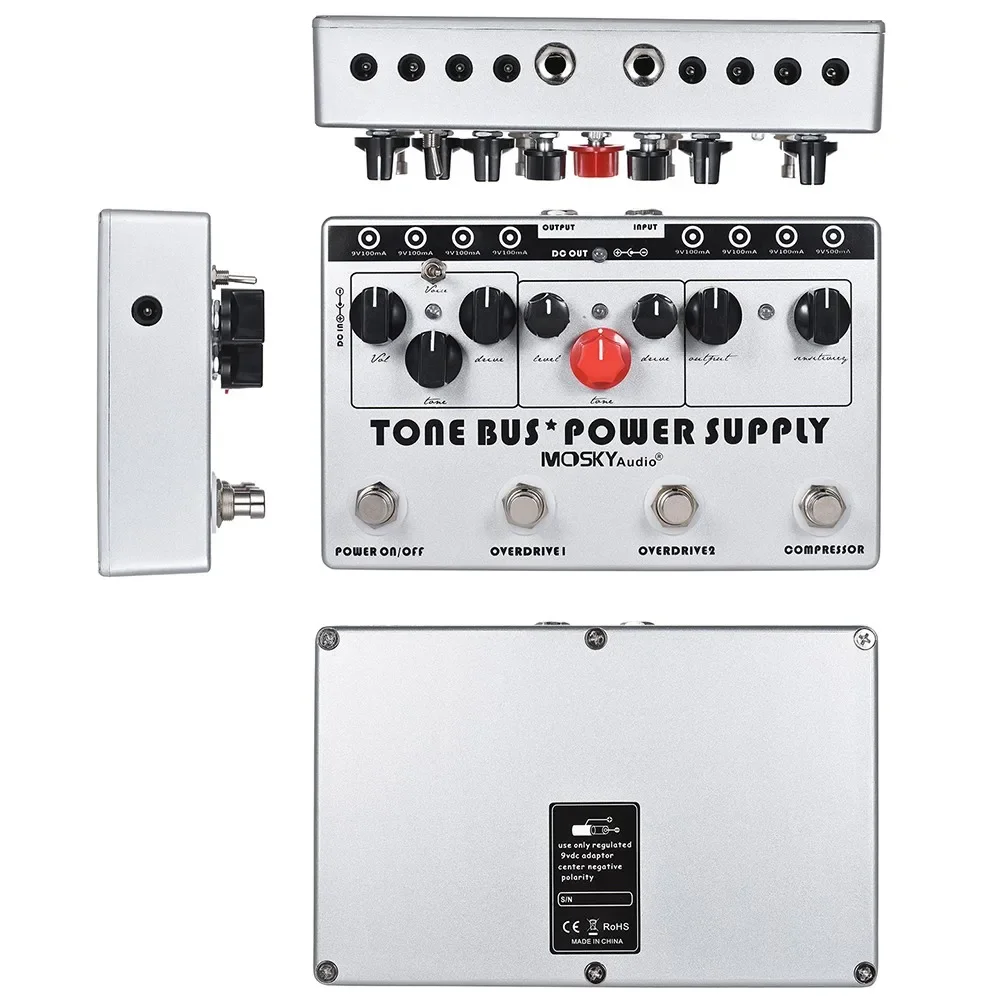 

Hooqu Electric Guitar Combined Effect 3 Effects (Compressor + Tube Overdrive + Ultimate Overdrive)