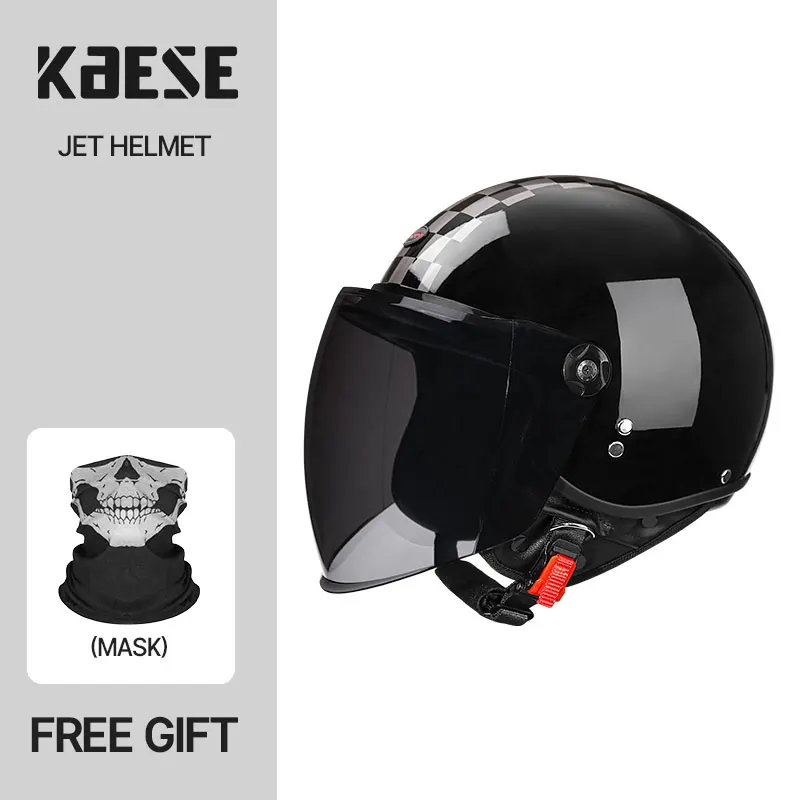 

High Gloss 3/4 Lacquer Face Motorcycle Helmet with Advanced ABS Shell DOT Certified Offering Superior Protection for Urban Rider