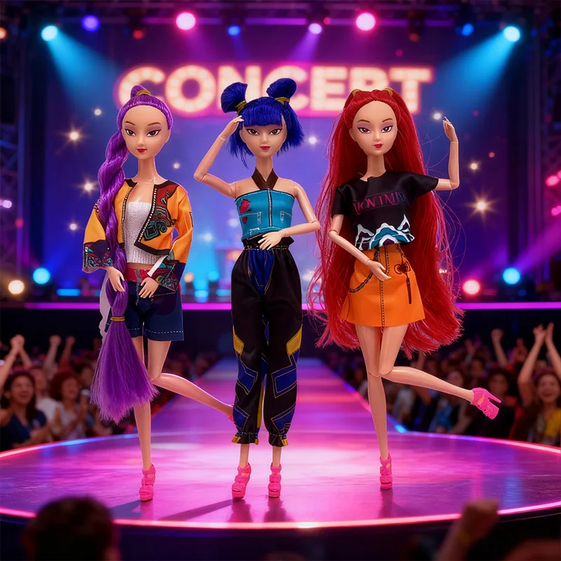 

K-Pop Demon Hunters Anime Girl Group Cartoon Rumi Mira Zoi Action Figures Vinyl 30cm Model Dolls Toys Girl Christmas Gifts