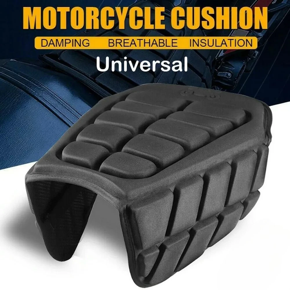 

1Pc Motorcycle Cushion with Leg Guard Crush Resistance Padded Seat Protector for Sport Ergonomic Design Breathable Ventilation