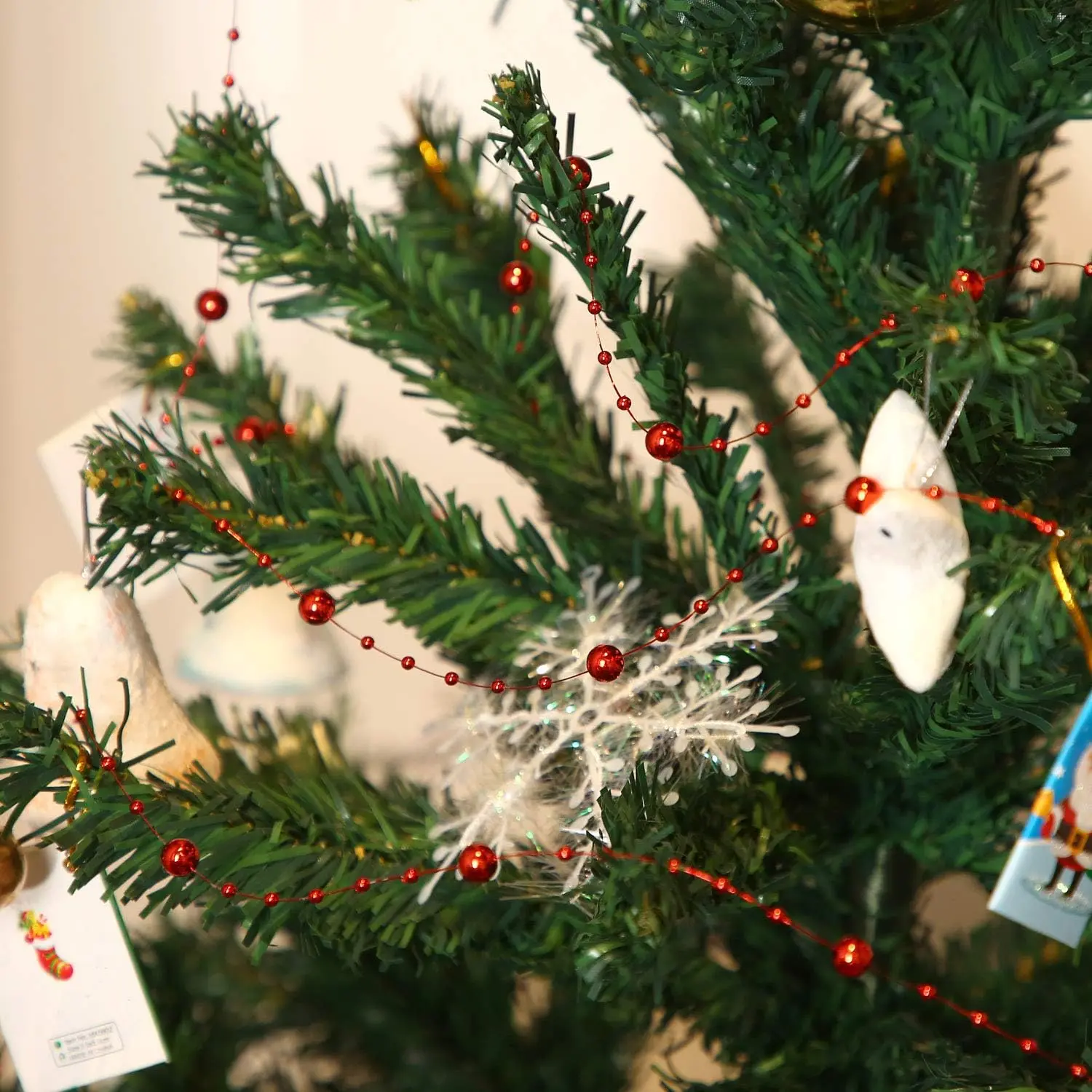 2026 Weihnachtsdekoration Perlenschnur Klare Farbige Runde Diamantförmige Perlenschnur für Erntedankfest Halloween Geburtstag – Detail 1