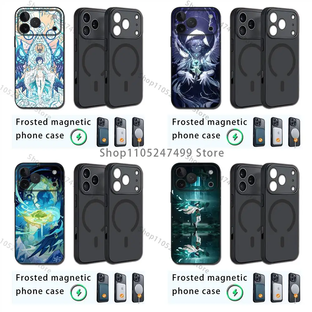 

venti genshin impact Phone Case For iPhone 17,16,15,14,13,12,11,Pro,Max,Plus,E,Air,Mini Magnetic Magsafe Frosted
