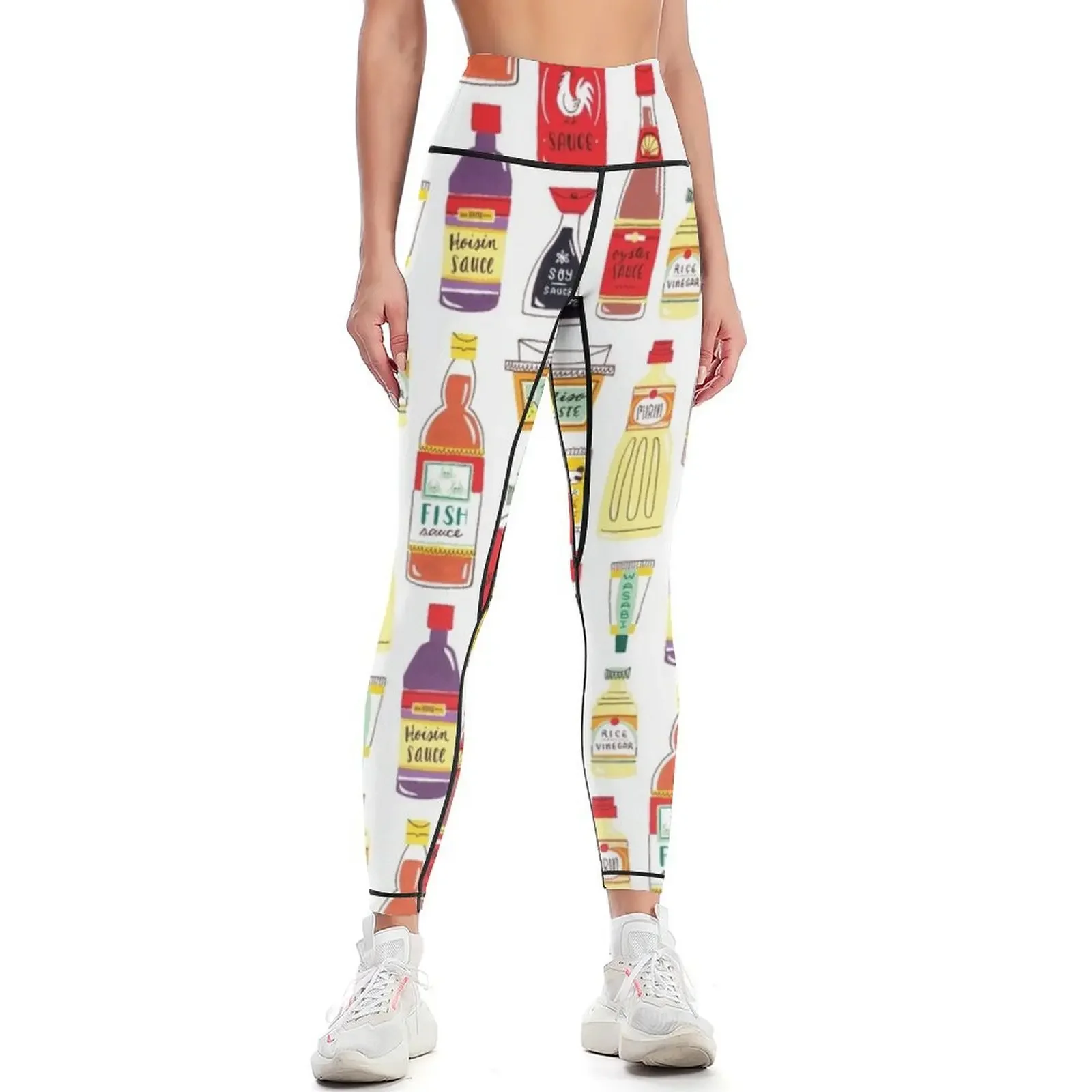 

Asian Seasonings Leggings Women's tights sports tennis for Sports pants for active wear Womens Leggings