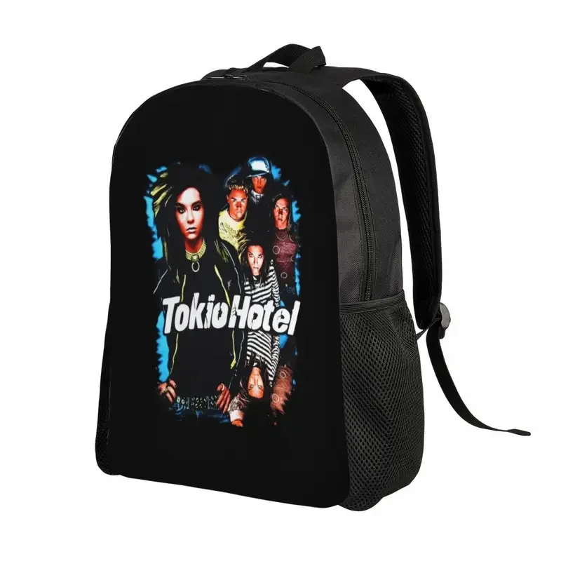 Custom Tokio Hotel German Rock Band Backpacks for Women Men Waterproof College School Pop Rock Bag Print Bookbags