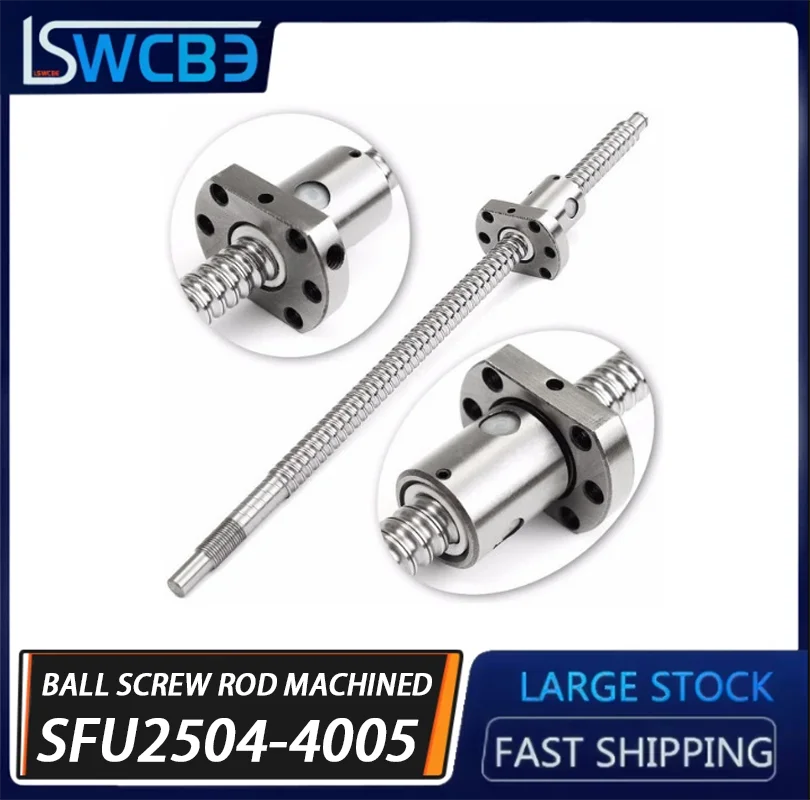 SFU2504/2505/2510/3205/3210/4005 Precision Ball Screw High-precision Nut Module Processing