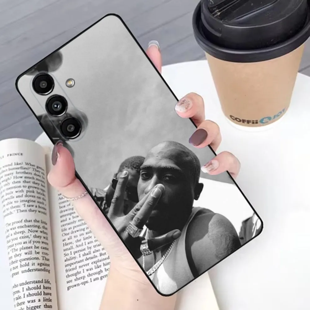 Rapper T-Tupac Shakur 2Pac Phone Case For Samsung S24,23,22,30,21,10,9,Ultra,Plus,Lite,FE,Soft Silicone Black Cover