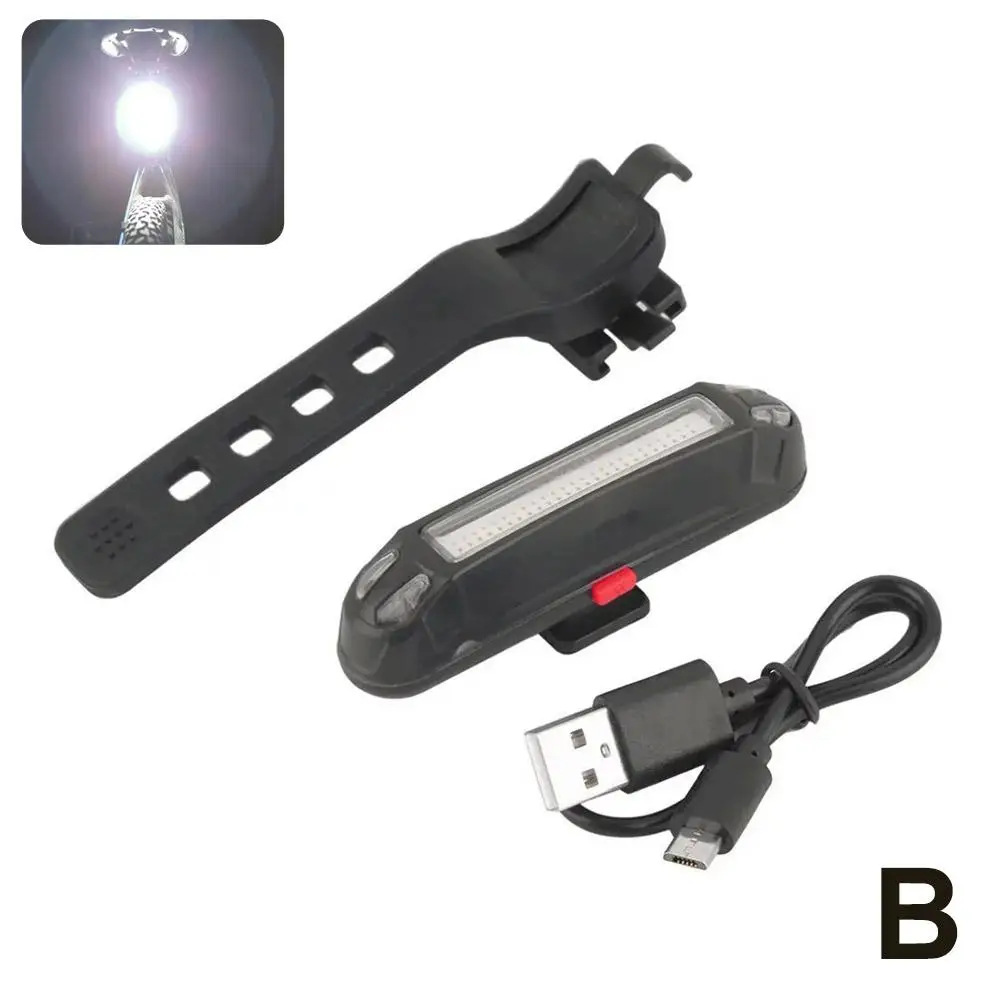 Bicycle Rear Light Waterproof Usb Rechargeable Led Safety Cycling Night Warning Bike Riding Flashing Lamp Taillight Accesso E6d1