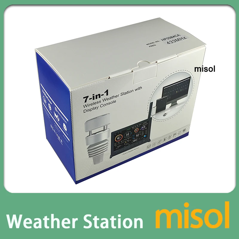 MisolHP2564 ultrasonic weather station wind speed wind direction rain temperature humidity