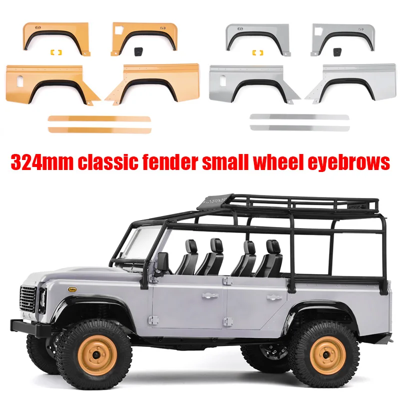 

324mm Classic Fender Small Wheel Fender for 1/10 RC Crawler Car Traxxas TRX4 Defender Bronco RD110 SCX10 RC4WD D90 Upgrade Parts