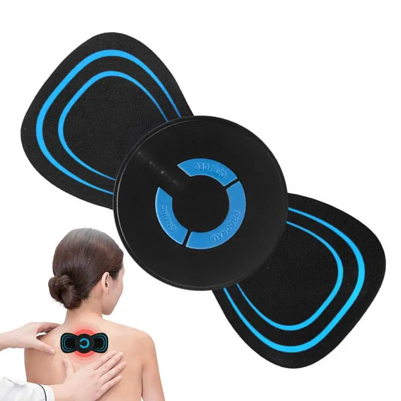 USB Charging Breast Massage Pad Rechargeable Mini Massage Device With 6 ModesEMS Bioelectric Acupoint Massager Electric Massager